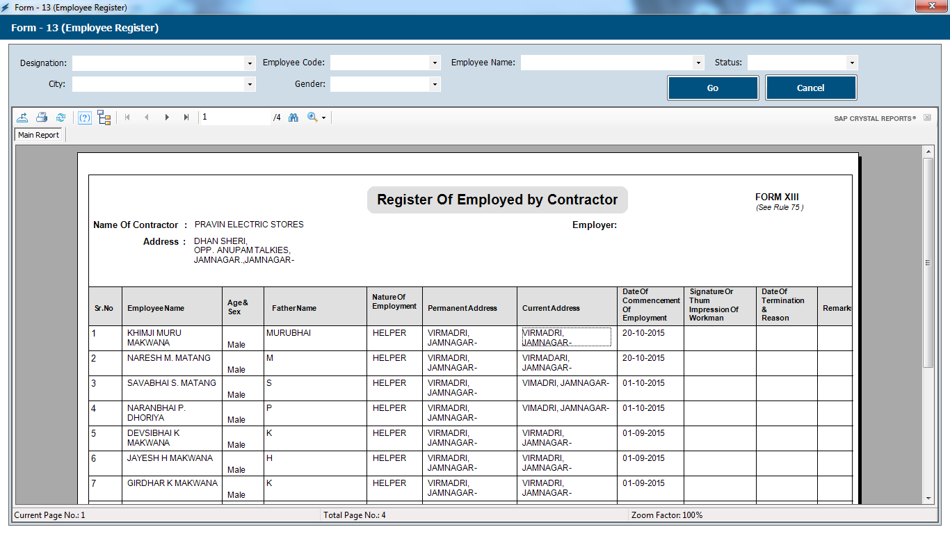 Payroll Management System Software Employee Register